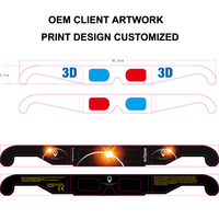 Lunettes d'éclipse solaire, design personnalisé, observation d'éclipse, lunettes en papier 3D