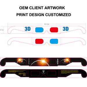 Gafas para <span class=keywords><strong>Eclipse</strong></span> Solar con Diseño Personalizado, Gafas 3D de Papel para Observación del <span class=keywords><strong>Eclipse</strong></span> - Product Image 4