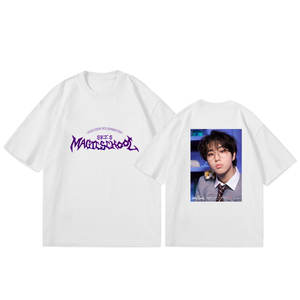 T-shirt à manches courtes Kpop Idol Gourp Stray Kids 4TH FANMEETING Magic School Vente en gros - Product Image 5