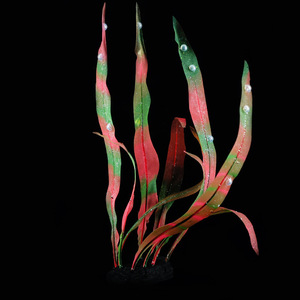 <span class=keywords><strong>Aquarium</strong></span> <span class=keywords><strong>Aquarium</strong></span> Landschap Decoratie Siliconen Zachte Grote Kelp Plastic Lichtgevende Water Gras Simulatie Water Gras - Product Image 5