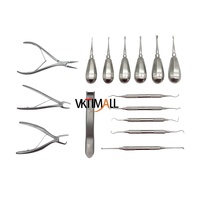 Kit d'instruments d'extraction dentaire orthopédique pour chiens, comprenant un kit d'instruments vétérinaires, des forceps d'extraction et un élévateur à ailettes