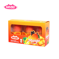Es Krim Viral 3D Rasa Jeruk PoPI CAT OEM 75g Bahan Alami Kemasan Kotak Beku