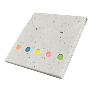 Couverture de bloc-notes écologique plantable en papier spécial cadeau promotionnel MH016 bloc-notes collant <span class=keywords><strong>marguerite</strong></span> en stock - Product Image 5