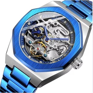 Reloj de Pulsera de Lujo de Primera Marca, Automático, Mecánico, de Acero Inoxidable, con Esqueleto Visible - Product Image 4