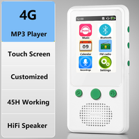 Pemutar MP3 Laris 2025 Layar Sentuh 2.4 Inci Kenop Volume Putar Android Speaker Hi-Fi Terintegrasi Dukungan Google Play 1+4GB