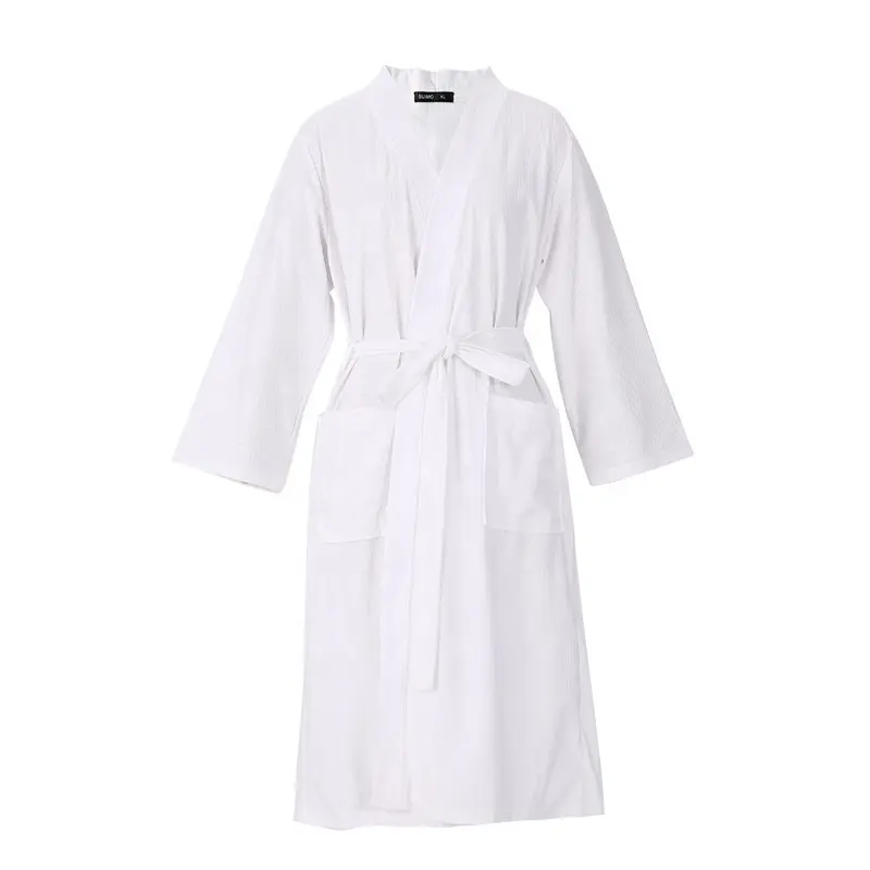 Robes de bain femme col en v dames vêtements de nuit doux Logo personnalisé luxe Peignoirs SPA Robe hôtel peignoir femmes robe de nuit