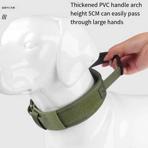 Nouveau collier d'entraînement berger allemand collier tactique en Nylon ceinture réfléchissante poignée de contrôle antidéflagrante en métal - Product Image 4