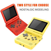 Console de jeu rétro Powkiddy V90, écran LCD 3 pouces, batterie 1020 mAh, mémoire 16 Go, 15000 jeux, console de jeu portable pliable à clapet