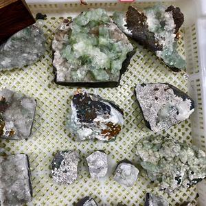 Cristal de guérison, amas d'apphylite naturelle, blanc, vert, divers jolis cristaux, vente en gros - Product Image 6