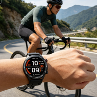 Montre connectée décontractée pour homme I118, boîtier antichoc, écran à commande gestuelle, verrouillage programmé de l'écran, cadrans personnalisables, personnalisation du logo OEM d'usine