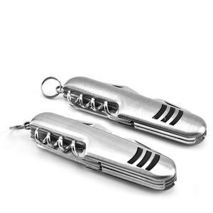 Navaja de bolsillo clásica SD con patrón 6 en 1 de acero inoxidable para supervivencia al aire libre - Product Image 4