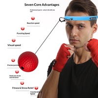 Ballon de Réaction de Boxe en PU à Fixation sur la Tête pour Enfants et Adultes – Entraînement de Coordination Oculaire et Anti-Stress – Vente en Gros