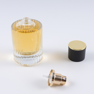 Botella de Perfume de Vidrio Transparente Personalizada de Fábrica, 30ml 50ml 100ml, Forma Redonda, Pulverizador, Columnas Romanas, Fondo Grueso, Botella de Perfume Vacía - Product Image 2