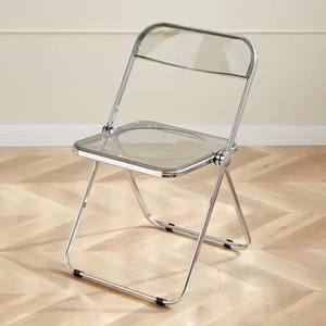 Hot Sale Foldable <b>Chair</b> Acrylic Plastic Metal <b>Dining</b> <b>Chairs</b> for Home Restaurant - Product Image 3