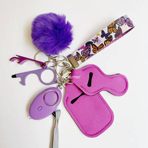 พวงกุญแจป้องกันตัวพิมพ์ลายใหม่ปี 2022 ขายส่ง สำหรับผู้หญิง ชุดพวงกุญแจป้องกันตัว - Product Image 5