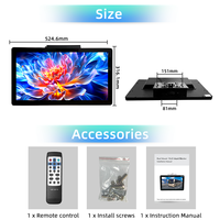 Écran de voiture HD 21 pouces pour plafond ou mur, avec TF/WIFI, Android, moniteur de toit, affichage publicitaire FM AV, TV de voiture pour bus et train, vente à bas prix OEM