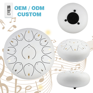 Offre d'usine : Tambour à languettes en acier blanc de 12 pouces (30 cm) à 13 languettes, clé Do, modèle compact, Tambour Hank, Tambour Balmy - Product Image 1