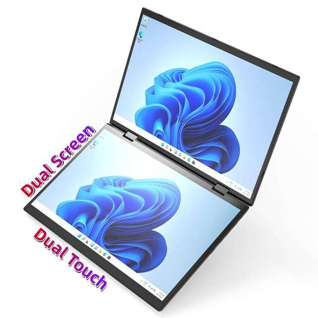 2026 Yoga Laptops Customized 14 Inch Notebook Mini Portable PC Camera N150 Dual Screen Laptops GPS IPS DDR RAM Gaming Computer
