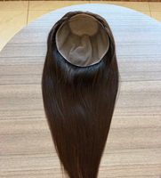 Topper capillaire en dentelle 10x10 en cheveux humains avec base en soie |   Topper de cheveux 100% humains 4x4 en soie respirante pour calotte naturelle, idéal pour les zones clairsemées