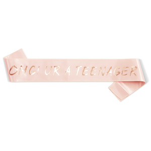 OMG <span class=keywords><strong>UR</strong></span> A TEENAGER Double Couche Feuille Estampage Fête de Noël Anniversaire Sangle - Product Image 1