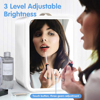 Portable cosmétique soins de la peau réfrigérateur maquillage beauté réfrigérateur réfrigérateur porte en verre mini réfrigérateur réfrigérateur pour le maquillage