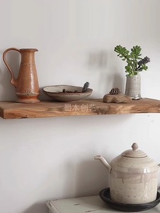 Étagère de rangement de cuisine en bois massif avec design artistique d'inspiration antique pour le rangement et la présentation de livres et de <span class=keywords><strong>CD</strong></span> - Product Image 2