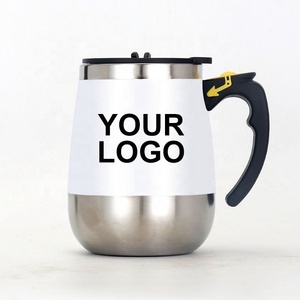 Tasse à café avec logo personnalisé Tasse magnétique électrique en acier inoxydable avec chargement USB automatique et intelligent - Product Image 2