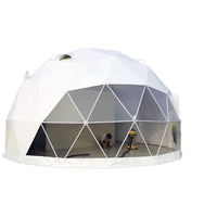 FEAMONT Luxe PVC Hôtel Glamping Dôme Tente 6m Diamètre Jardin Igloo Maison Cadre en Acier Dômes Géodésiques pour Camping Événements en Vente