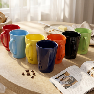 Colorful PP <b>Plastic</b> Tea <b>Cup</b> Reusable Unbreakable <b>Drinking</b> Mug for Travel Camping Party Kitchen - Product Image 2
