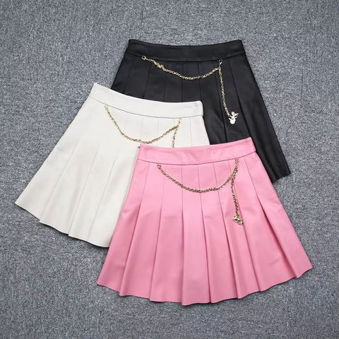 1337 Sheep Skin Girl Hundred Fold Chain a Skirt Sheep Skin Short Skirt Half Skirt