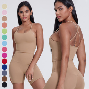 <span class=keywords><strong>Canotta</strong></span> da Yoga con retro incrociato e traspirante veloce <span class=keywords><strong>reggiseno</strong></span> da corsa da palestra gilet corto senza maniche canottiera sportiva Yoga <span class=keywords><strong>canotta</strong></span> da donna - Product Image 6