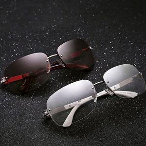 Gafas de Sol de Lujo Vintage al por Mayor, de una Sola Pieza, con Lentes Grandes, Montura sin Aro con Cristales de Diamante para Mujer - Product Image 4
