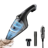Aspirateur de voiture portable sans fil mini ultra-silencieux à commande tactile, aspiration puissante 4300Pa, DC12V