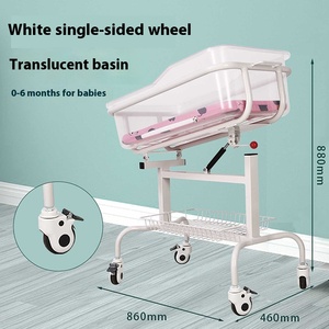 Có thể điều chỉnh & nghiêng Tính năng ABS xe đẩy di động giường cho chăm sóc trẻ sơ sinh ngăn ngừa sữa tràn đồ nội thất bệnh viện - Product Image 4