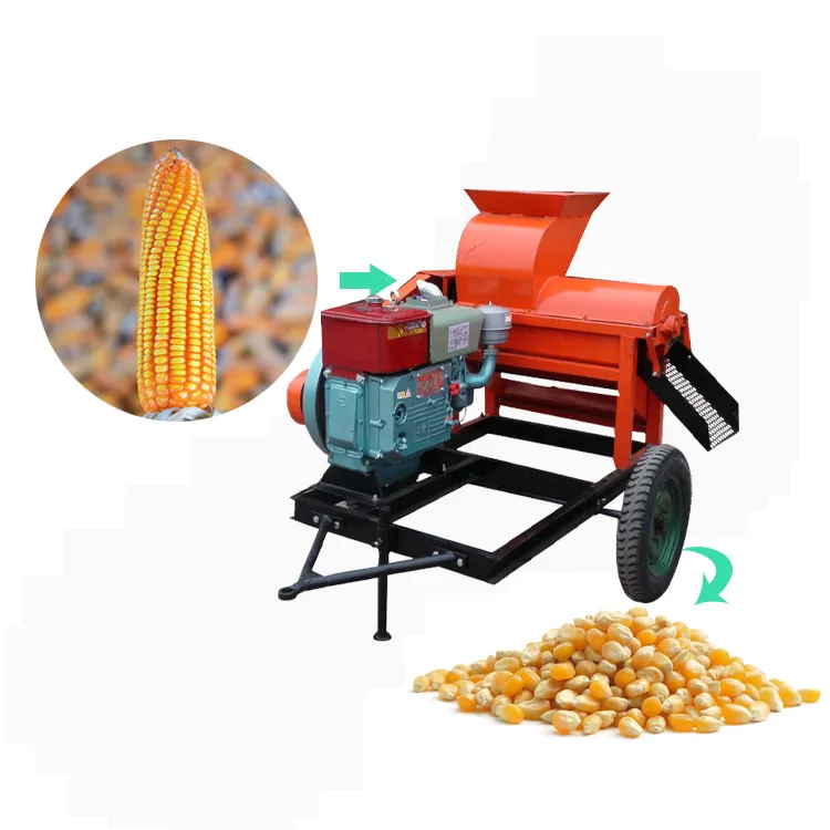 Mini plantador manual seco de maize, máquina de processamento de maize para moinhos de semente motor elétrico diesel