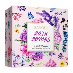 Set <span class=keywords><strong>de</strong></span> Regalo <span class=keywords><strong>de</strong></span> Lujo con Bombas <span class=keywords><strong>de</strong></span> <span class=keywords><strong>Baño</strong></span> Efervescentes Veganas Naturales con Flores Secas y Plantas, Marca Privada - Product Image 5