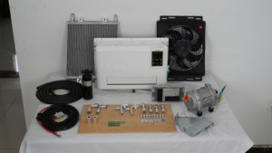 Chariot élévateur semi-diesel avec cabine couchette, climatisation de stationnement, toit, climatisation portable séparée, climatisation électrique portable - Product Image 2