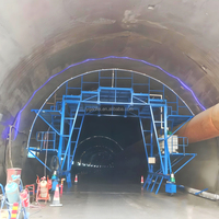 Chariot d'ingénierie de tunnel de pulvérisation automatique intelligent et durable de conception personnalisée pour l'entretien des machines de matériel de construction