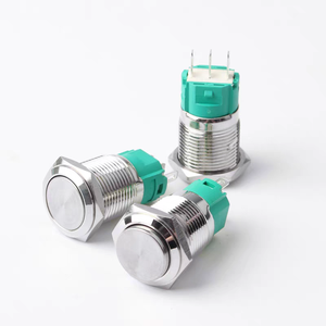 Interrupteurs à <span class=keywords><strong>bouton</strong></span>-poussoir métalliques auto-bloquants miniatures ronds de 12 mm, étanches IP65, accessoires pour moto, 5A 250V - Product Image 6
