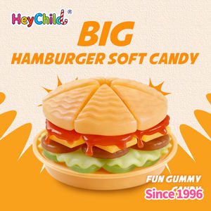 Bonbons gélifiés en forme de hamburger, en <span class=keywords><strong>gros</strong></span>, sur mesure, avec étiquette privée, halal, casher, forme de hamburger, <span class=keywords><strong>confiserie</strong></span> molle - Product Image 2