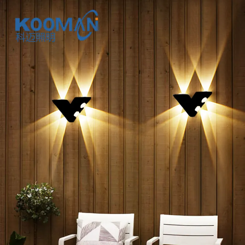 Nordic High quality 6W RGB Warm White room decor fancy lights for home bracket light Aluminum Indoor LED wall lamp