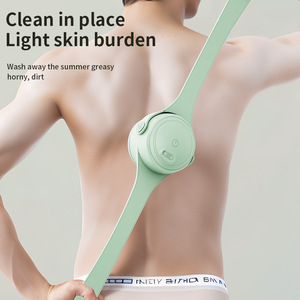 Dual Handle Electric <b>Shower</b> <b>Brush</b> with Battery Power Waterproof Design <b>for</b> Facial Exfoliation & <b>Back</b> Massage - Product Image 1