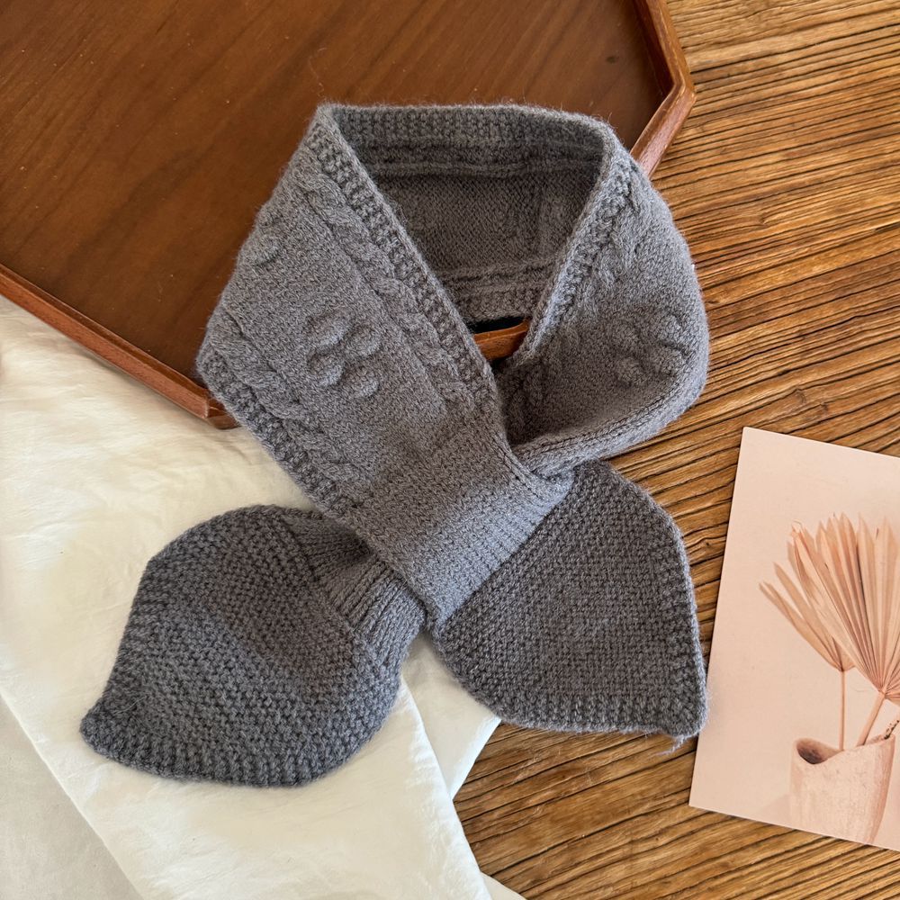 Serviette croisée Doudou-gris-60-80cm