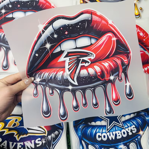 Giao hàng nhanh NFL thiết kế in ấn Plastisol truyền nhiệt in ấn HTV truyền nhiệt Vinyl thương hiệu logo chuyển Thiết kế sticker - Product Image 3