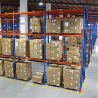 Système de rayonnage industriel à poutres en acier, certifié CE, robuste, thermolaqué pour le stockage logistique