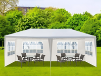 Tente de réception extérieure robuste de style européen, blanche, imperméable en PVC, pour mariage, fête, événement commercial, location