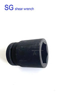 Prise d'impact à 6 points à entraînement carré douille robuste 30mm 32mm 36mm 41mm finition phosphate noir OEM