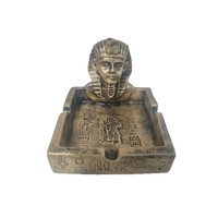 Cendrier de style européen avec portrait de pharaon égyptien ancien, ornement de rangement de bureau, décoration de porche et de maison en résine pour salon