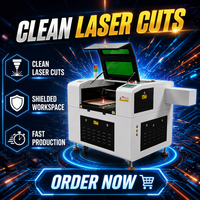 Machine de découpe et gravure laser CO2 certifiée CE 6040 80W 100W avec contrôle Ruida et refroidissement par eau pour le traitement des matériaux non métalliques