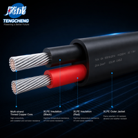 Großhandel Industrielles Doppeltes Verzinntes Kupfer-Solarkabel XLPO-Isolierung IP67-Schutzklasse H1Z2Z2-K 2x4mm 2,5mm 6mm 10mm 16mm Konstruktion